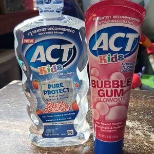Kids Toothpaste And Mouthwash Lot